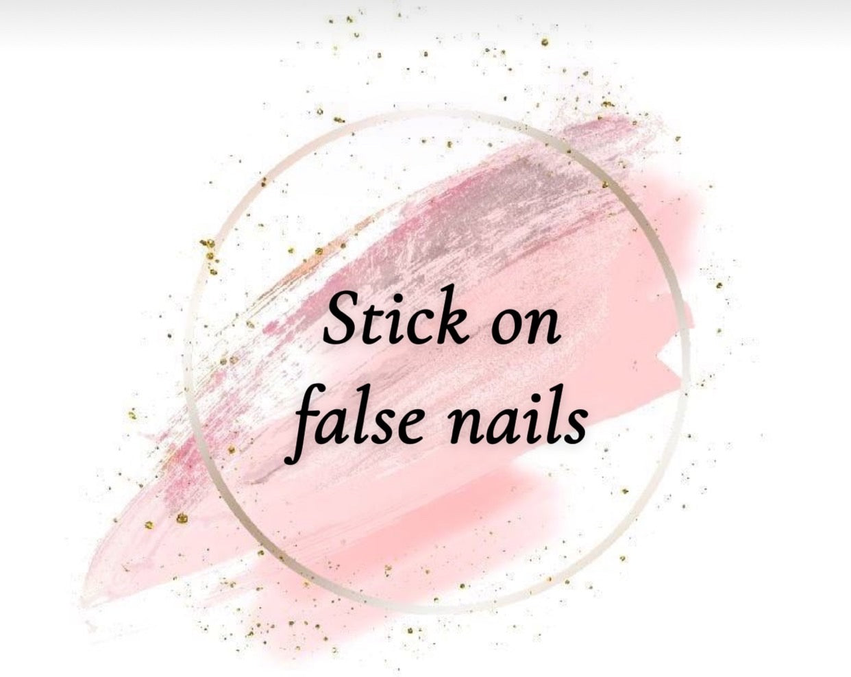 Stick on false nails