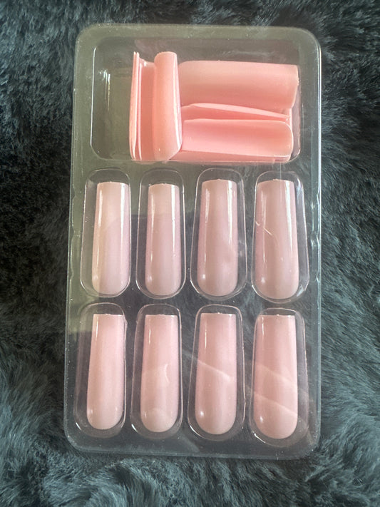 Baby pink nails